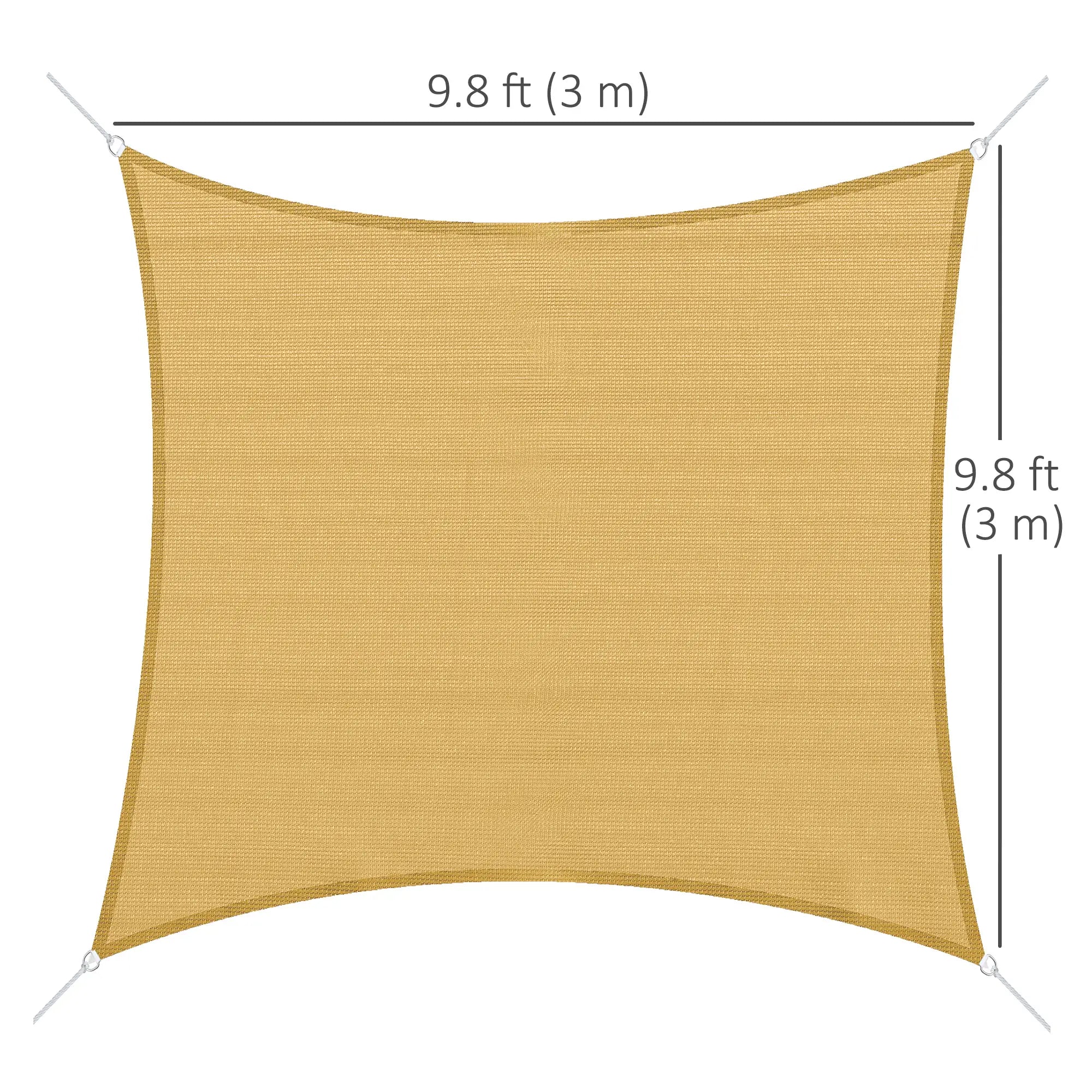 10ft x10ft Square Canopy, Sun Shade Sail, Garden Cover, UV Protector Shade Sails at Gallery Canada