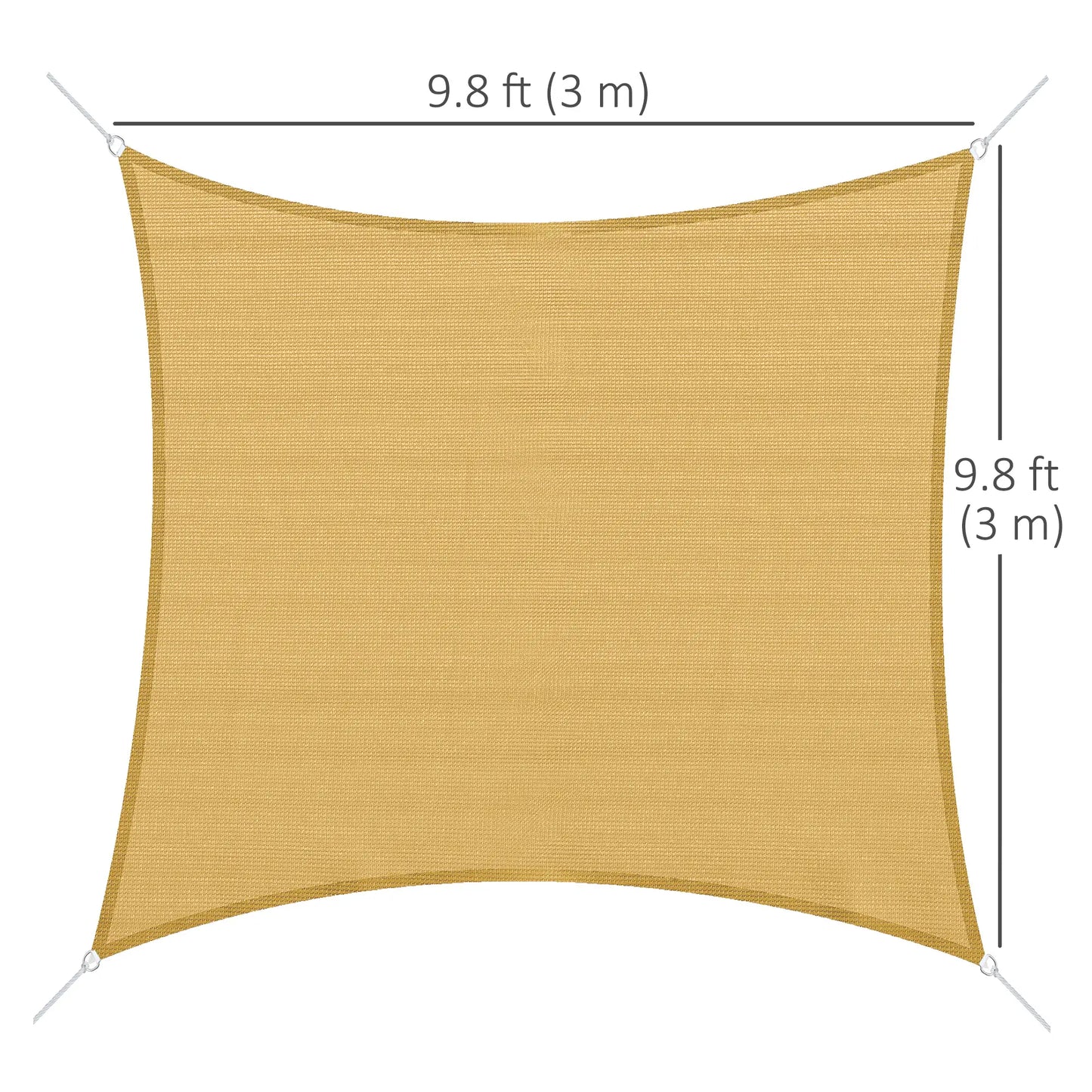 10ft x10ft Square Canopy, Sun Shade Sail, Garden Cover, UV Protector Shade Sails at Gallery Canada