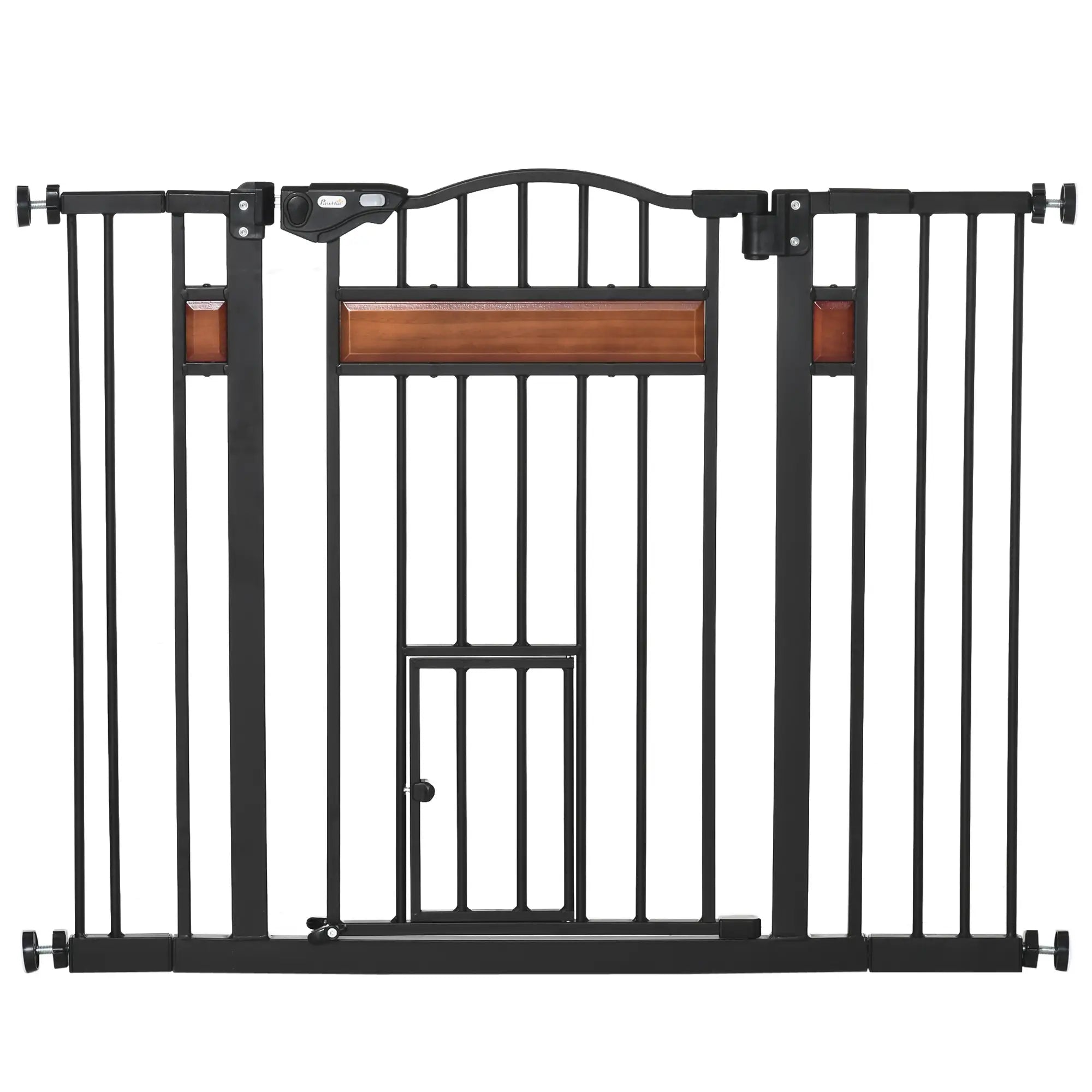 29.1''-41.3'' Extra Wide Dog Gate, Cat Door, Pressure Fit, Auto Close Houses, Kennels & Pens at Gallery Canada
