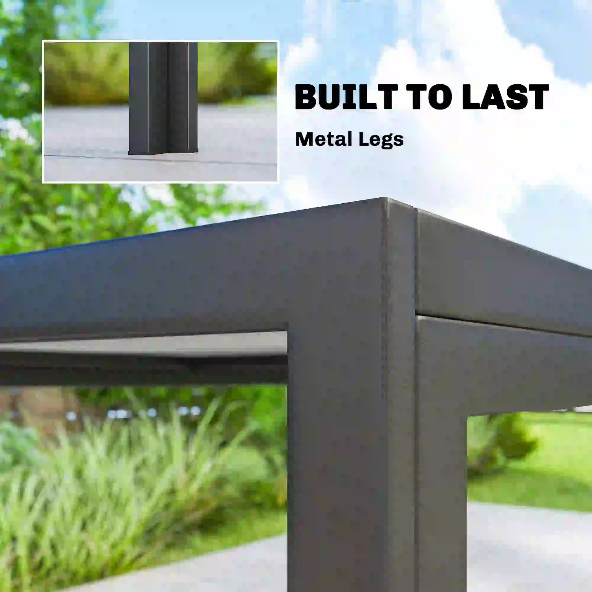 Outdoor Dining Table For 4-6, 59