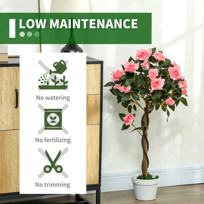 3FT Pink Rose Artificial Plant Set Of 2 In Pot, Indoor Home Decor, Pink Artificial Trees at Gallery Canada