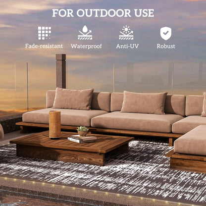 Waterproof Outdoor Camping Rug With LED Lights, 12' x 9' Outdoor Reversible Rugs at Gallery Canada