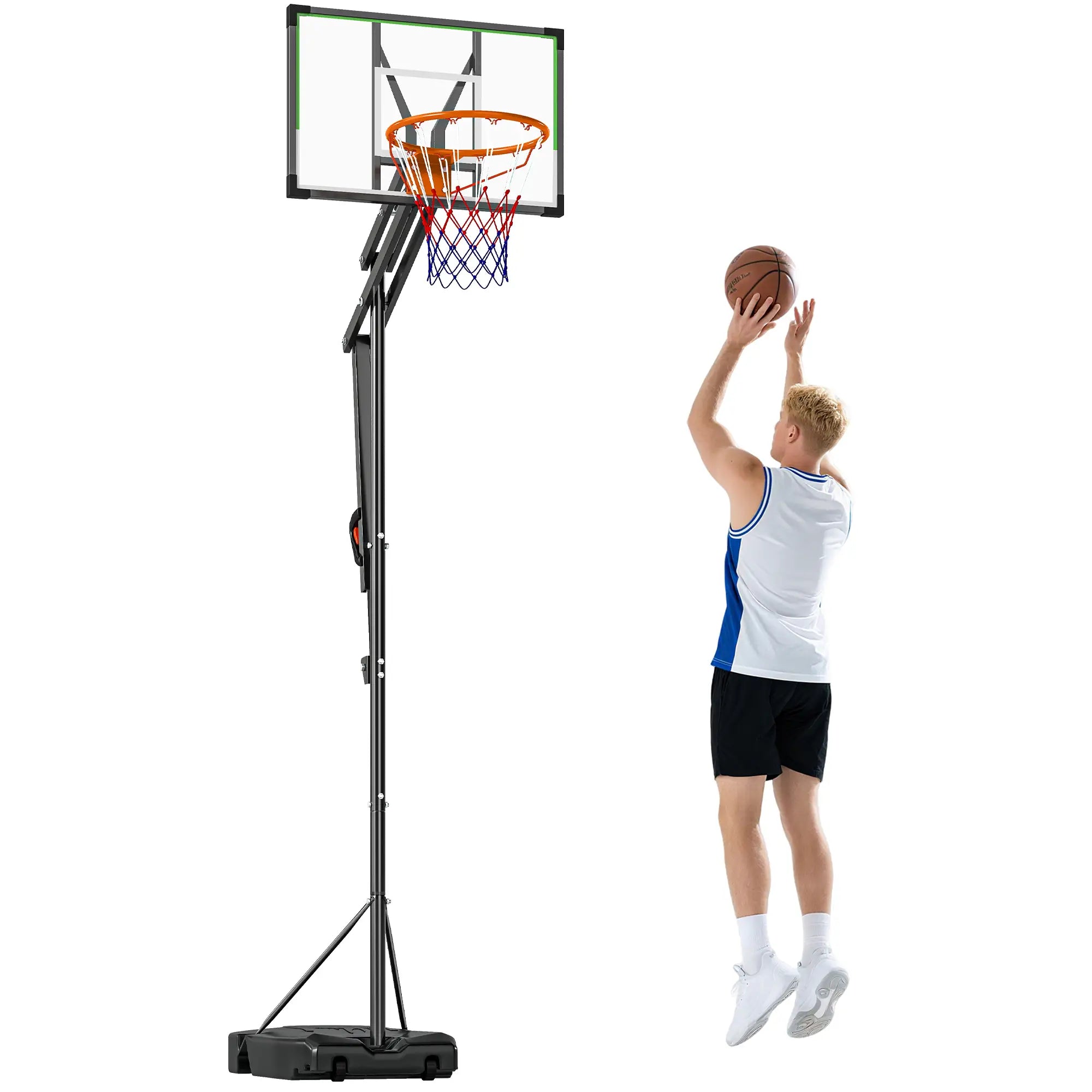 Adjustable Basketball Hoop, 4.1-8.5ft, 33