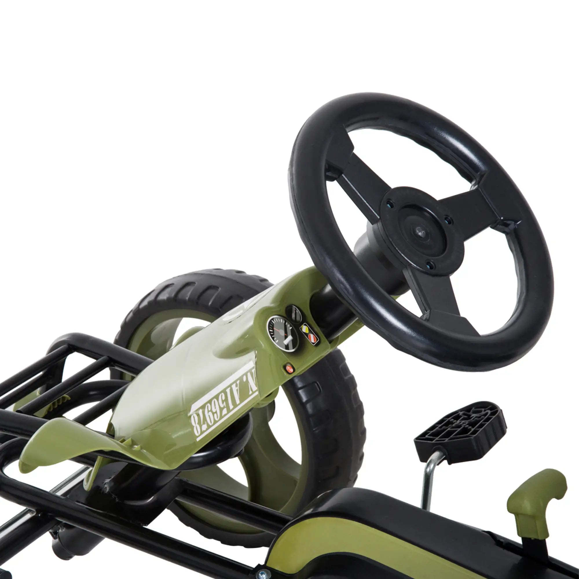 Adjustable Seat Pedal Go Kart, EVA Tyres, Safety Handbrake, Ages 3-6, Green Pedal Go Karts for Kids at Gallery Canada