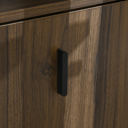 Shoe Storage Cabinet, 12 Pairs, 2 Flip Drawers, Adjustable Shelves, Walnut Shoe Storage Cabinets & Racks at Gallery Canada