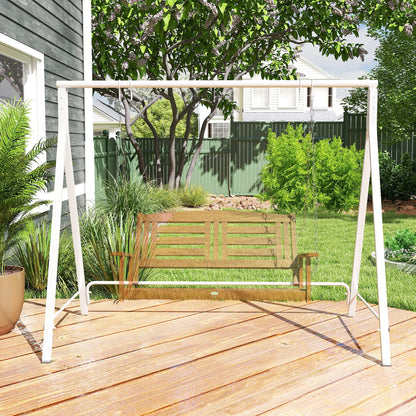 Metal Swing Stand, Hanging Chair Frame, 528 LBS, Backyard, Patio, Lawn, White Hammock Stands at Gallery Canada