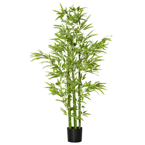 5FT Artificial Bamboo Tree, Faux Plant in Nursery Pot, Indoor Decor