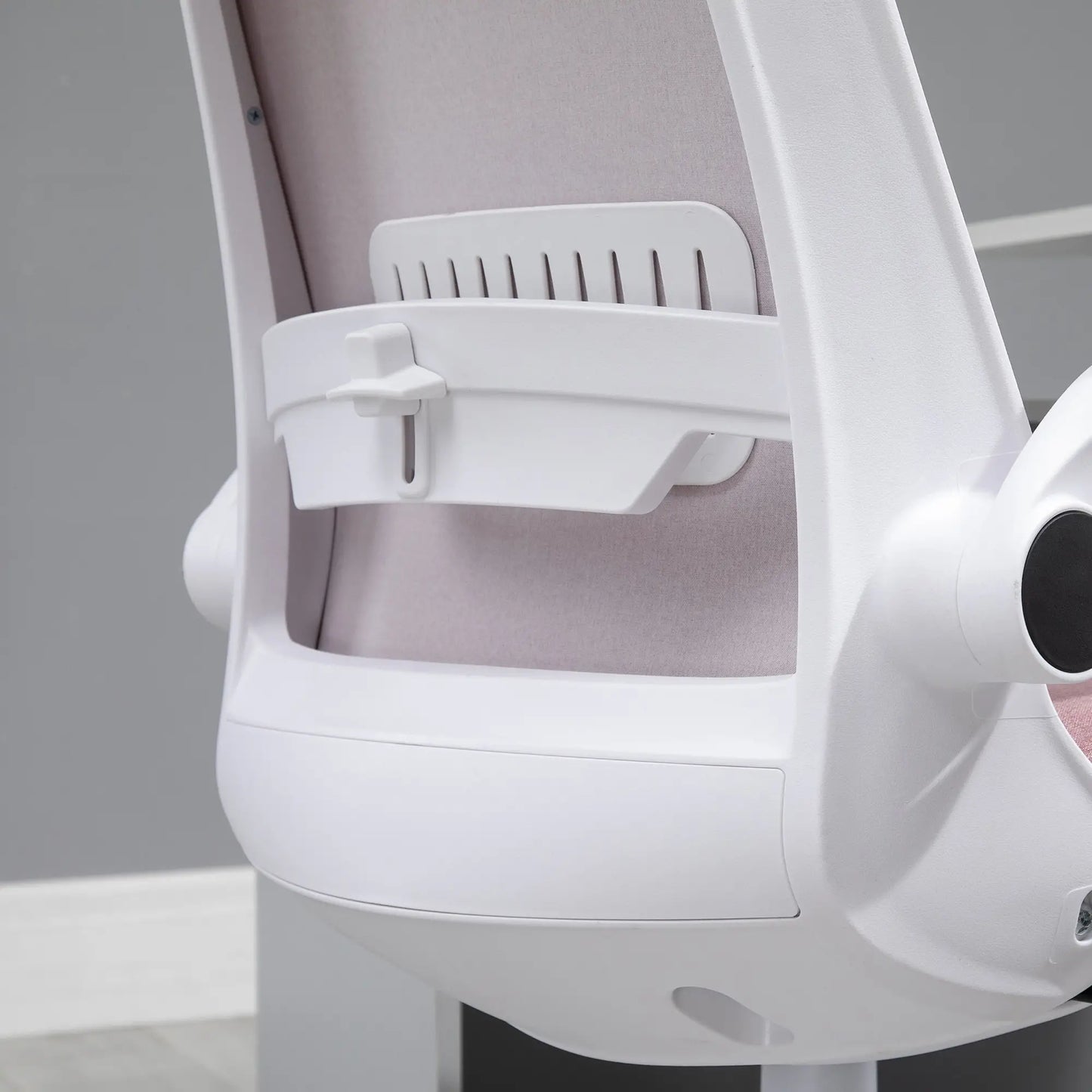 360° Swivel Office Chair, Breathable Fabric, Flip-Up Arms, Adjustable Height, Pink Task Chairs at Gallery Canada