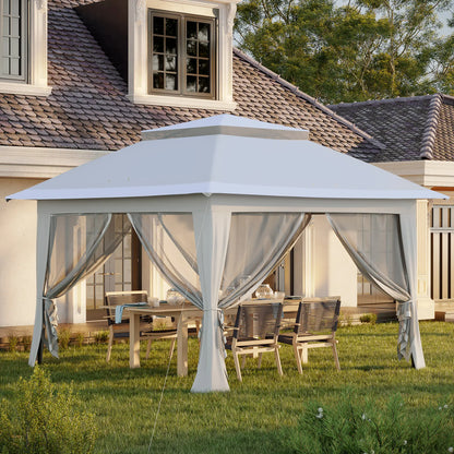 12' x 12' Foldable Pop-Up Party Tent, Canopy Sun Shade, Light Grey Pop Up Canopies at Gallery Canada