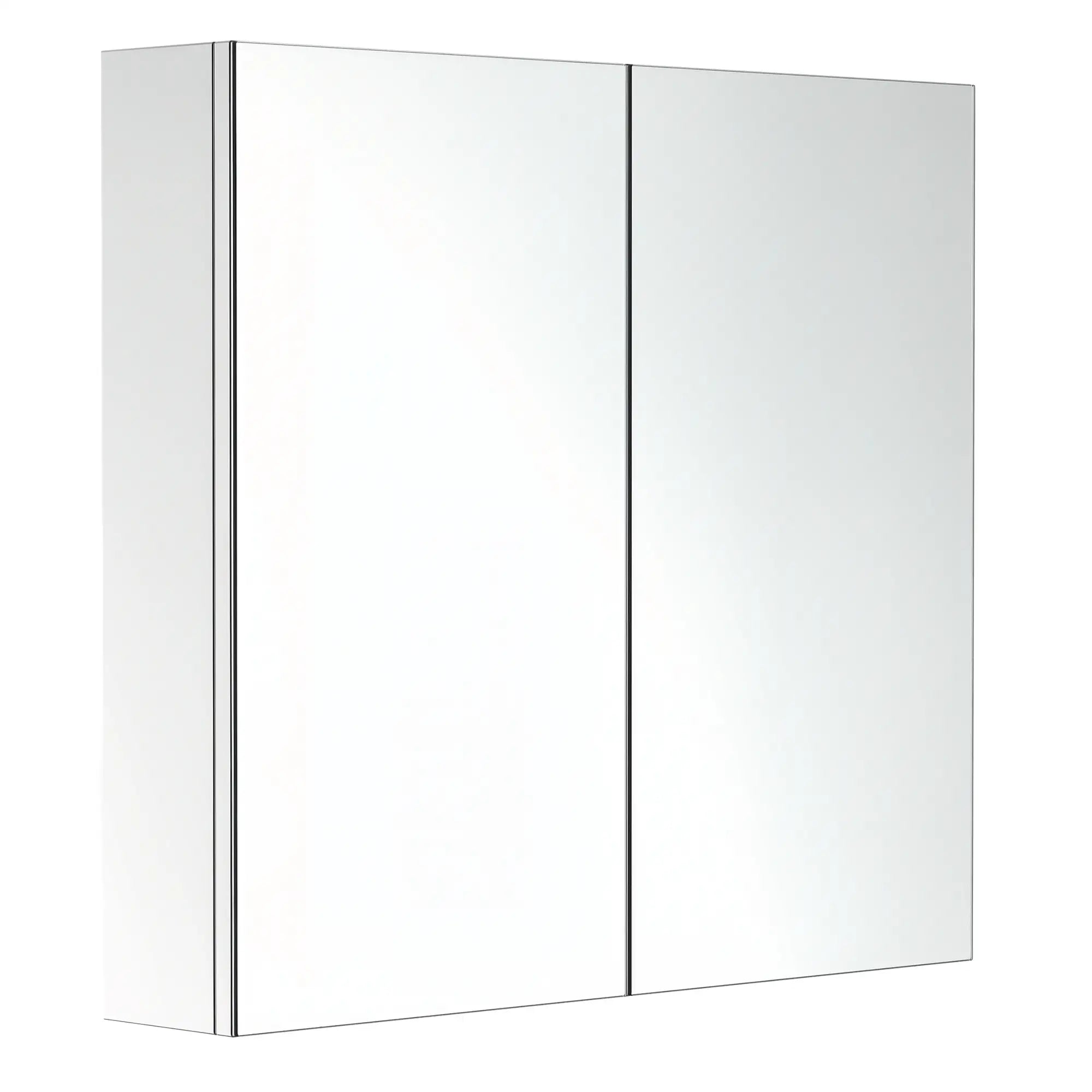 Wall Mounted Mirror Cabinet, Bathroom Medicine Cabinet, 2 Doors, 3-Tier Shelving, Silver Mirror Medicine Cabinets at Gallery Canada