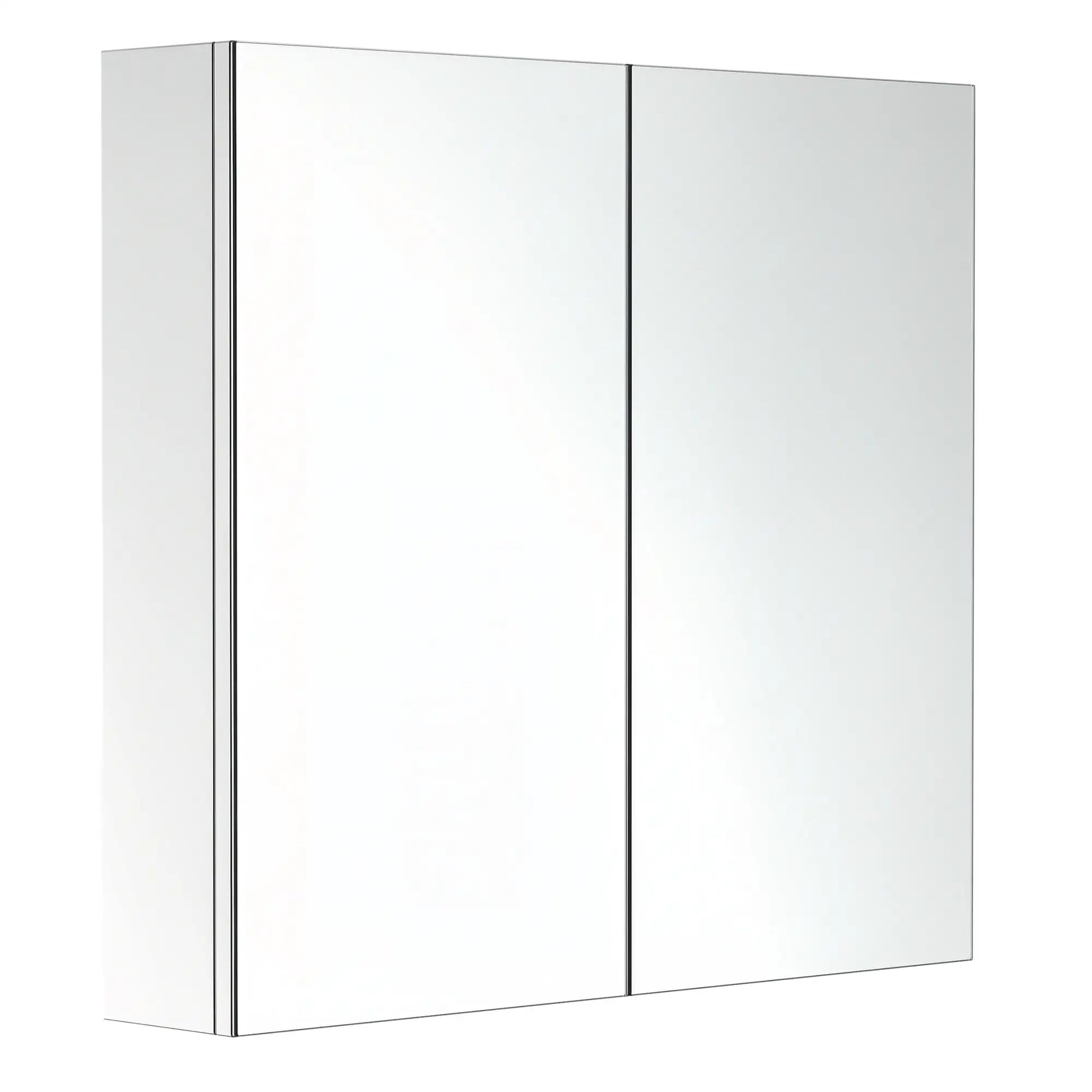 Wall Mounted Mirror Cabinet, Bathroom Medicine Cabinet, 2 Doors, 3-Tier Shelving, Silver Mirror Medicine Cabinets at Gallery Canada