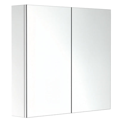 Wall Mounted Mirror Cabinet, Bathroom Medicine Cabinet, 2 Doors, 3-Tier Shelving, Silver Mirror Medicine Cabinets at Gallery Canada