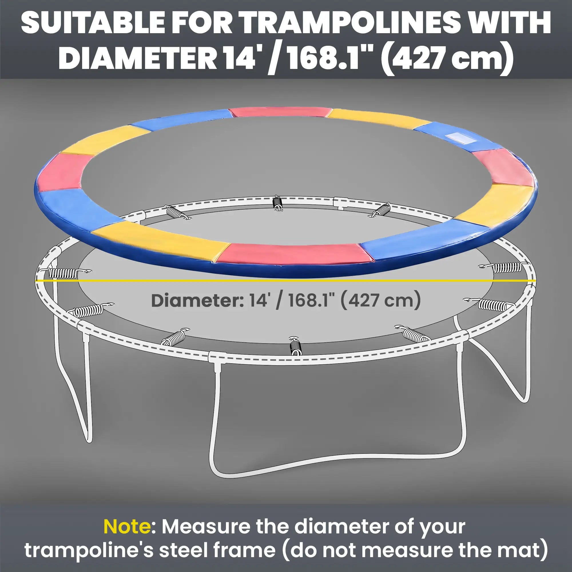 14FT Trampoline Pad, ⌀168