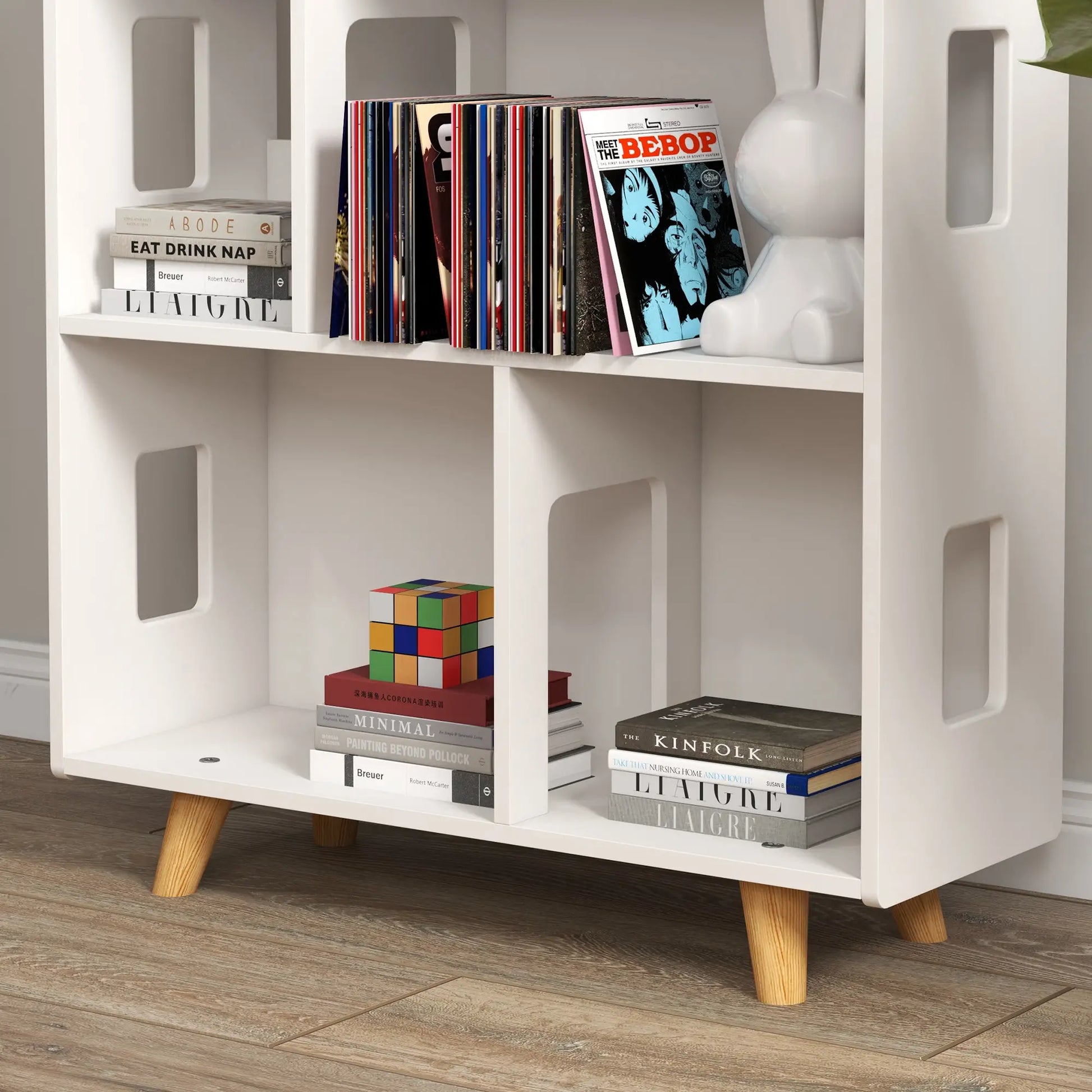 Toy Storage Organizer, 3-Tier Kids Bookshelf, White Small Bookshelves at Gallery Canada