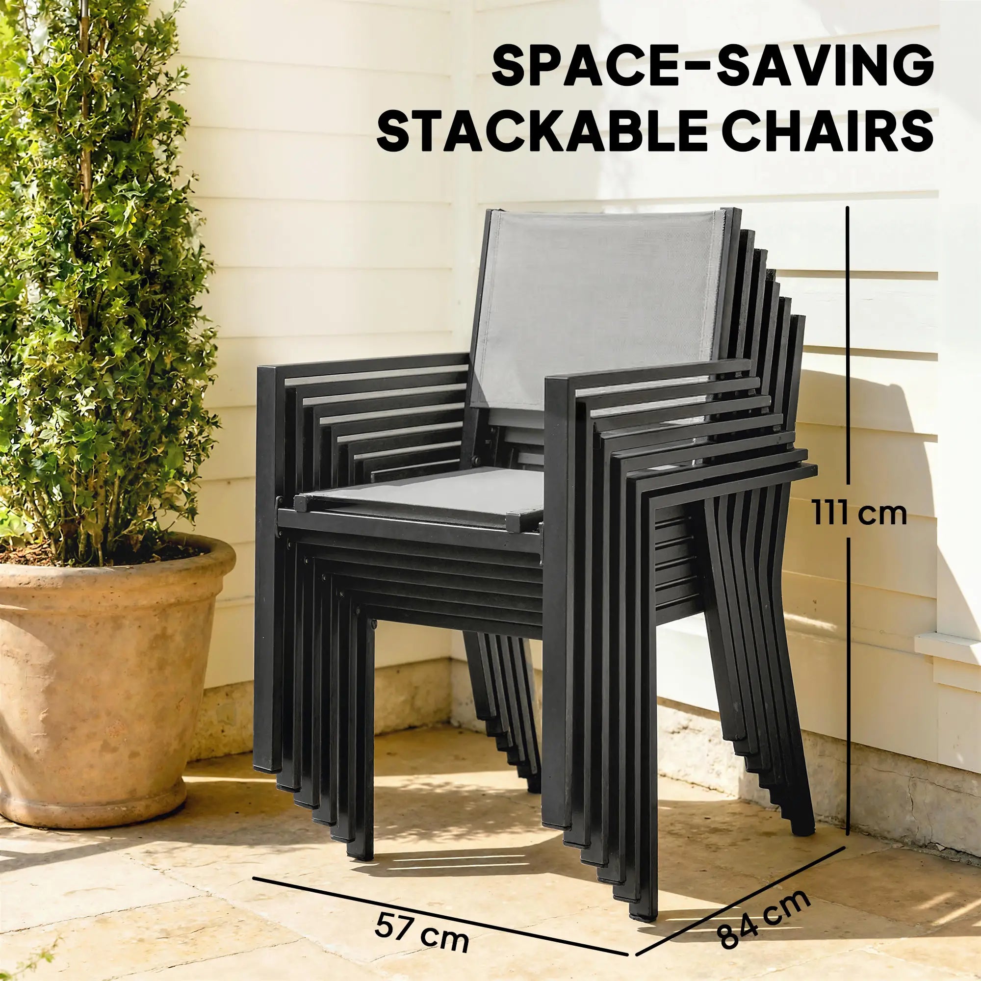 7-Piece Outdoor Dining Set, Aluminum Patio Table And Chairs For 6 Outdoor Dining Sets at Gallery Canada