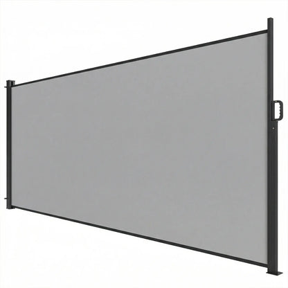 Retractable Side Awning, 165" x 73", Water-Resistant, UV 50+, Light Grey Side Awnings at Gallery Canada