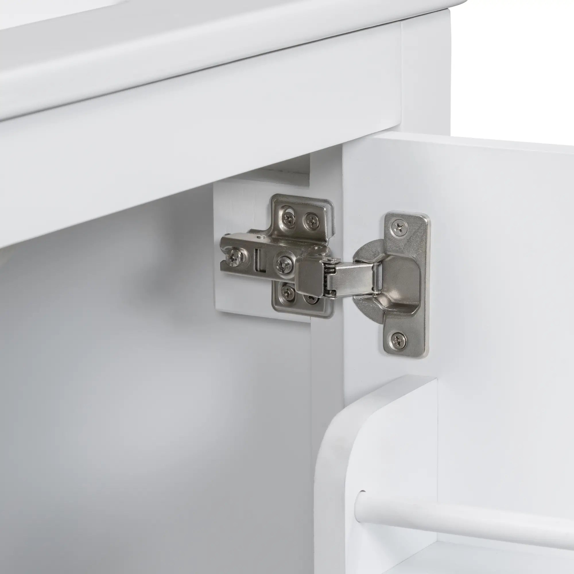 Single Sink Bathroom Vanity, Solid Wood, Soft-Close Doors, 30