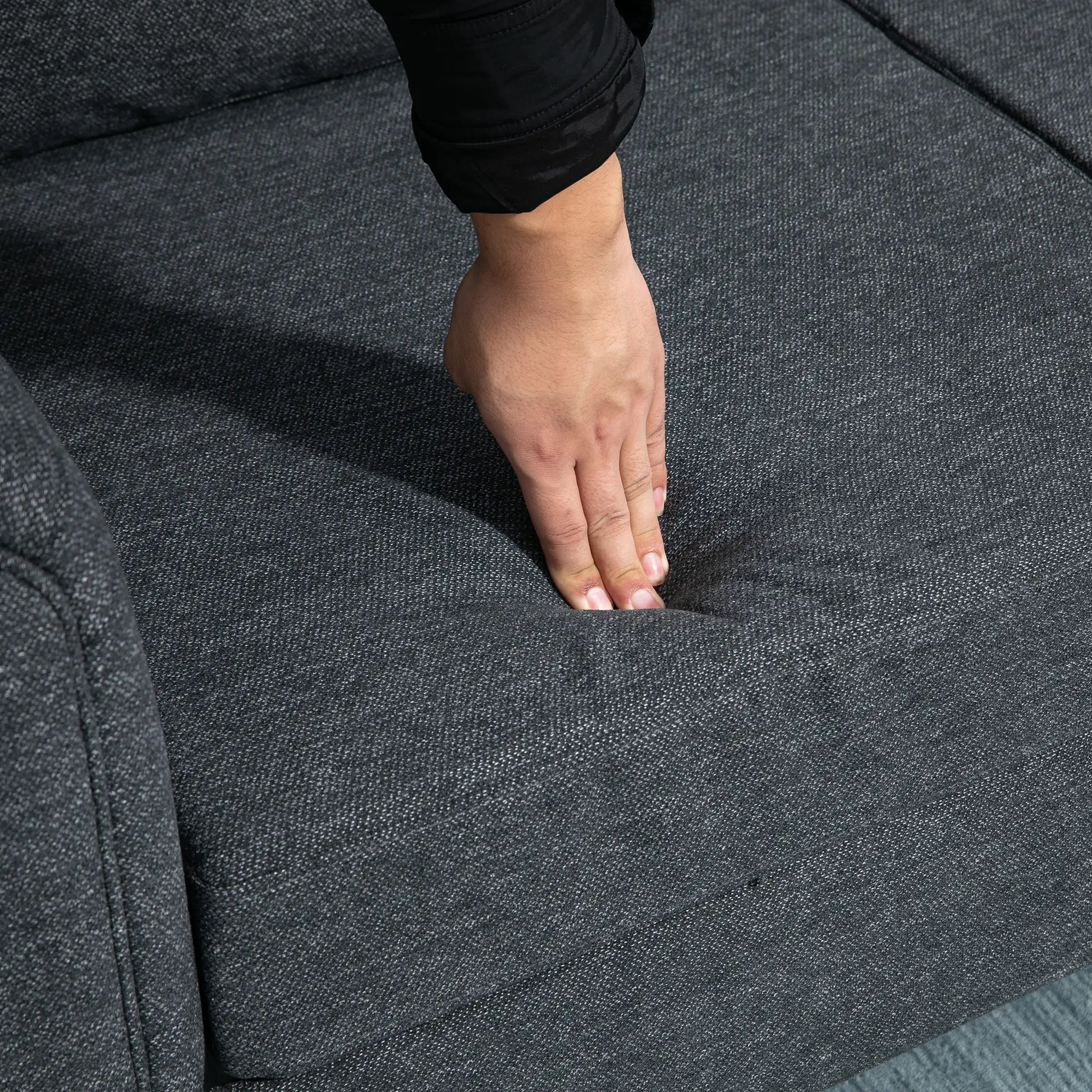 Vintage Loveseat, Upholstered Chenille 2 Seater Sofa, Dark Grey 2-Seater Sofas at Gallery Canada