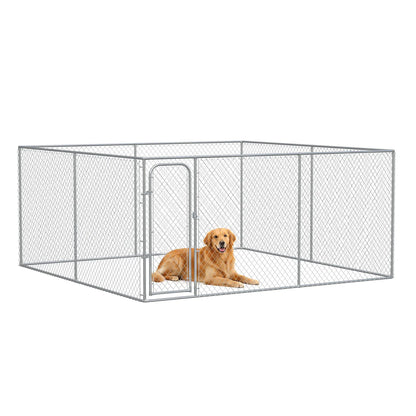 172.2 Sq. Ft. Dog Playpen, Galvanized Steel Frame, 13' L x 13' W x 5.9' H Houses, Kennels & Pens at Gallery Canada