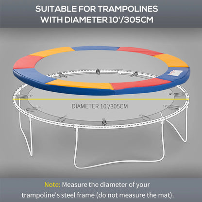 10ft Trampoline Replacement Safety Pad, Waterproof Spring Cover, Multicoloured Trampolines at Gallery Canada
