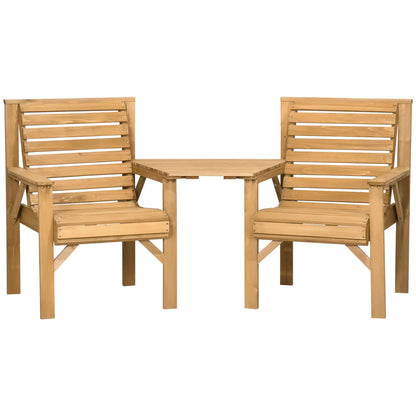 3Pcs Outdoor Bench Set, Backyard, Balcony, Light Brown Outdoor Benches Light Brown at Gallery Canada