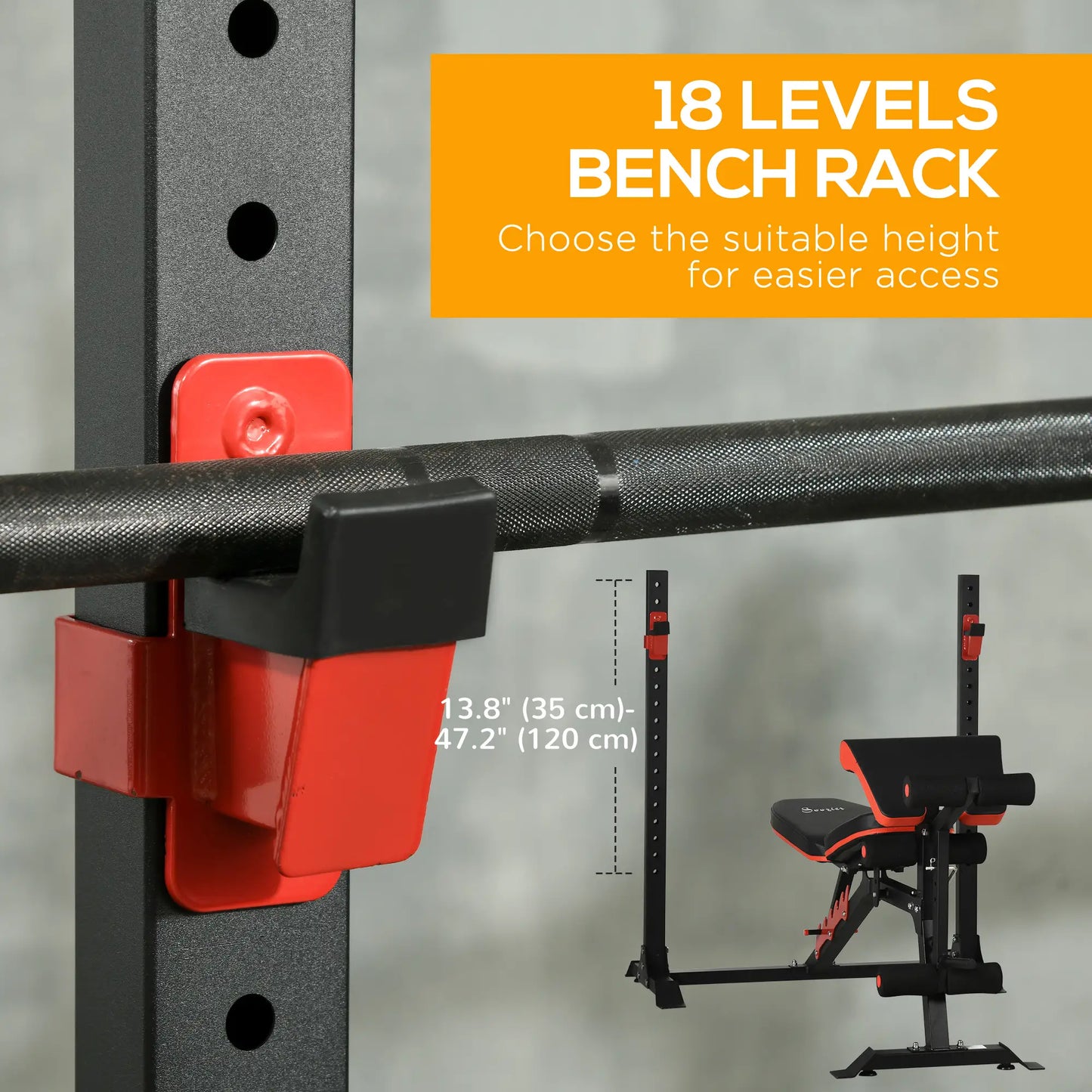 Adjustable Weight Bench With Squat Rack, Preacher Curl Pad, Leg Developer Weight Benches at Gallery Canada