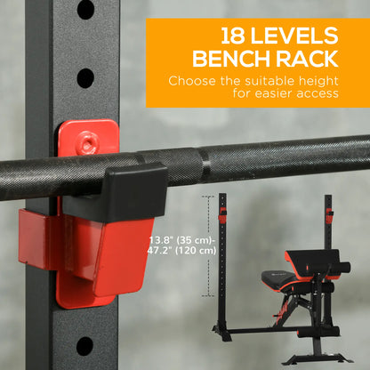 Adjustable Weight Bench With Squat Rack, Preacher Curl Pad, Leg Developer Weight Benches at Gallery Canada