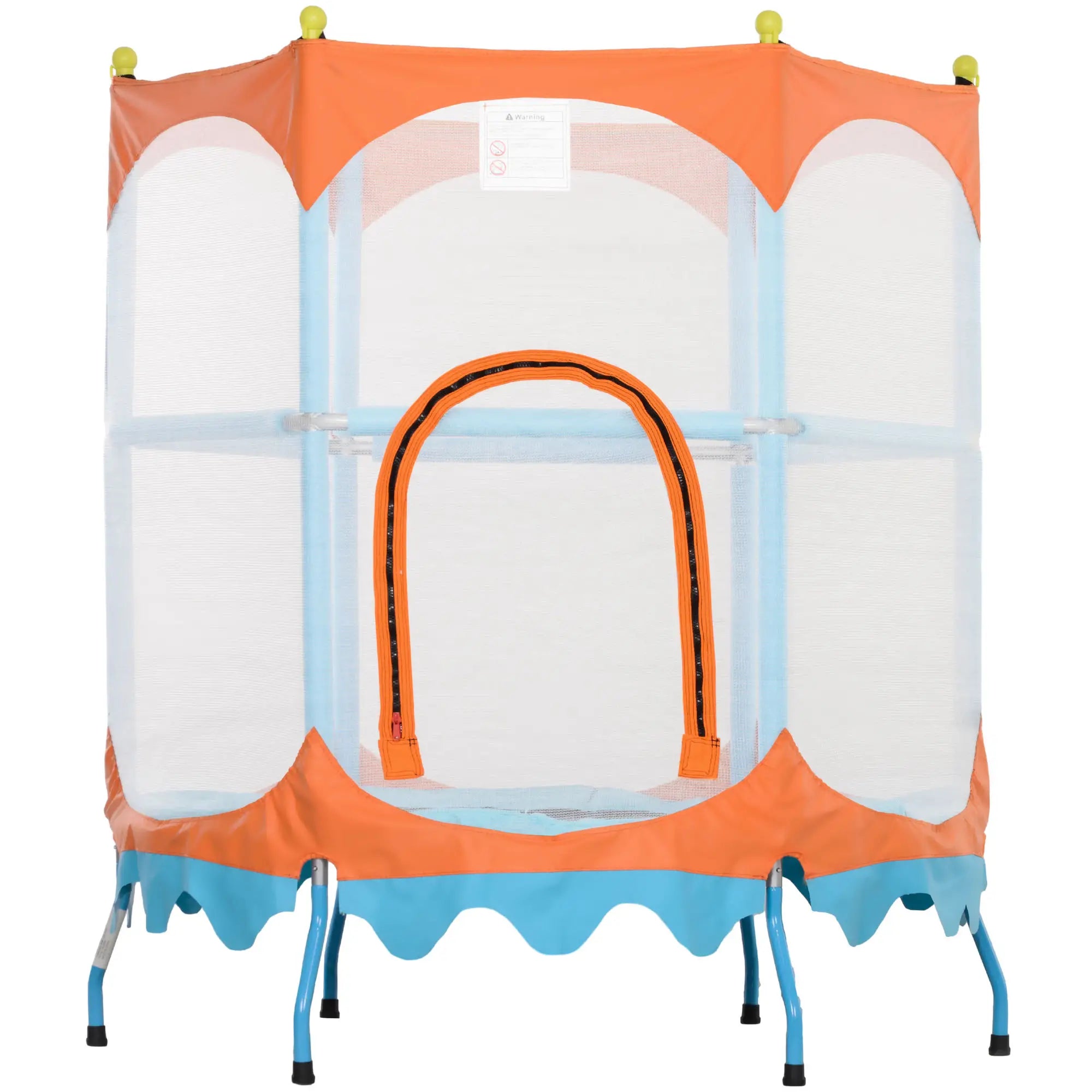 Kids Trampoline, 4.6FT with Handlebar, Safety Net, Blue Trampolines at Gallery Canada