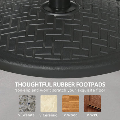 31lbs Concrete Umbrella Base, Round Outdoor Stand, Black Umbrella Bases at Gallery Canada