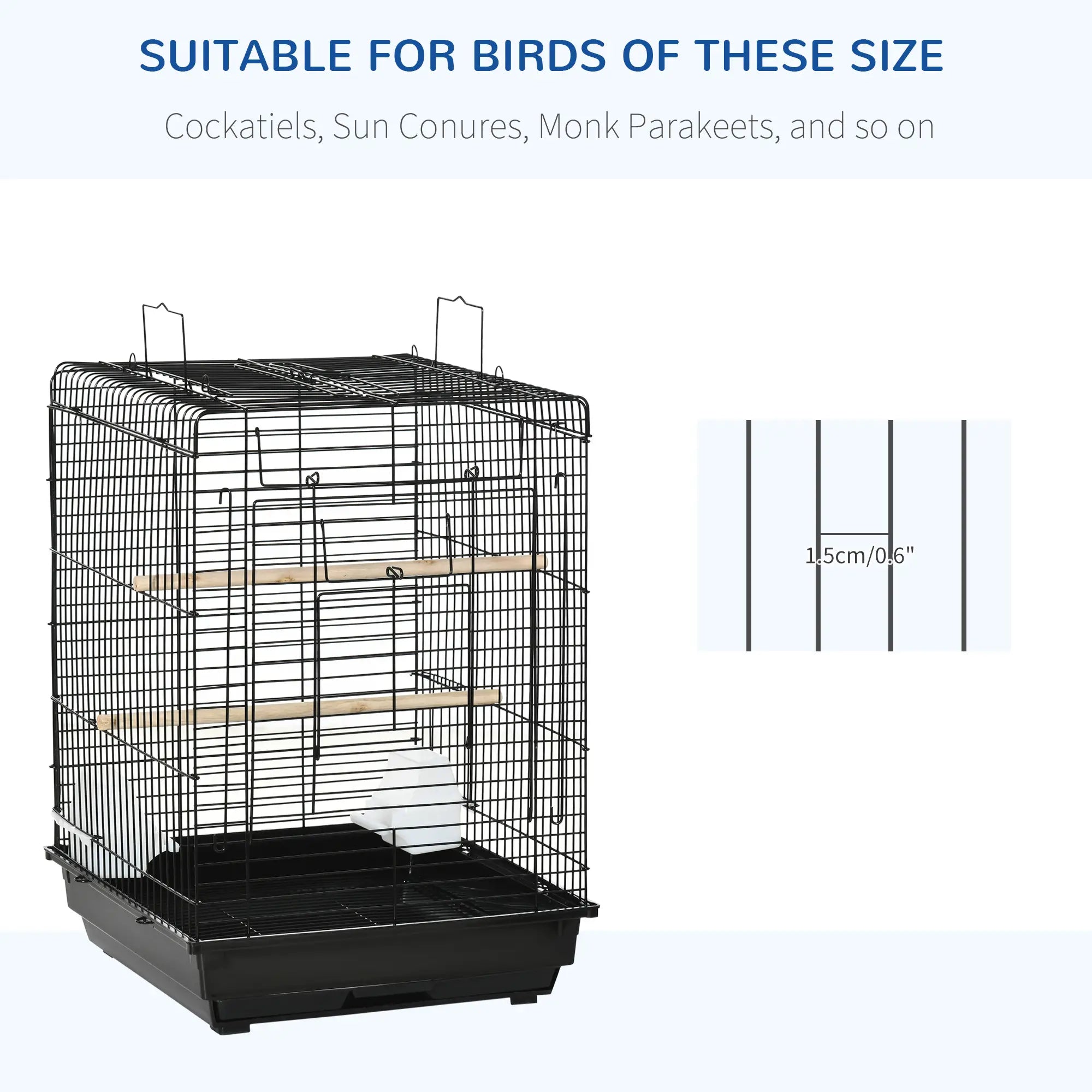 23 Bird Cage, Parrot House, Cockatiels Playpen, Black Bird Cages at Gallery Canada