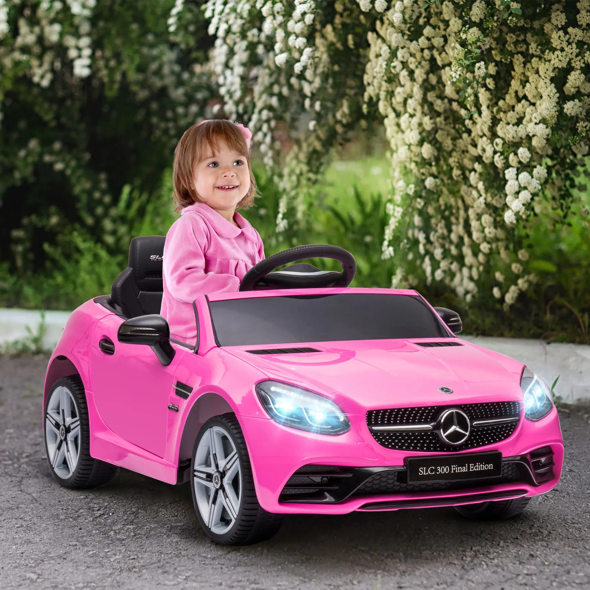 12V Ride On Car, Parent Remote, Two Motors, Music, Lights, Pink, 3-6 Years Electric Toy Cars at Gallery Canada