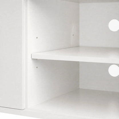 TV Stand For TVs Up To 60 In, Led Lights, Power Outlets, High Gloss White, White TV Stands at Gallery Canada