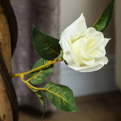 3FT White Rose Artificial Plant Set, Fake Plant For Home Decor, White Artificial Trees at Gallery Canada