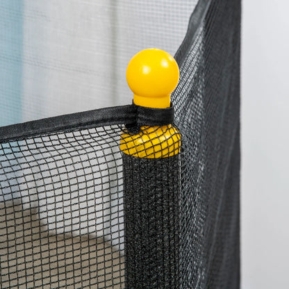 4.6FT Kids Trampoline with Enclosure Net, Indoor Outdoor, Black Trampolines at Gallery Canada