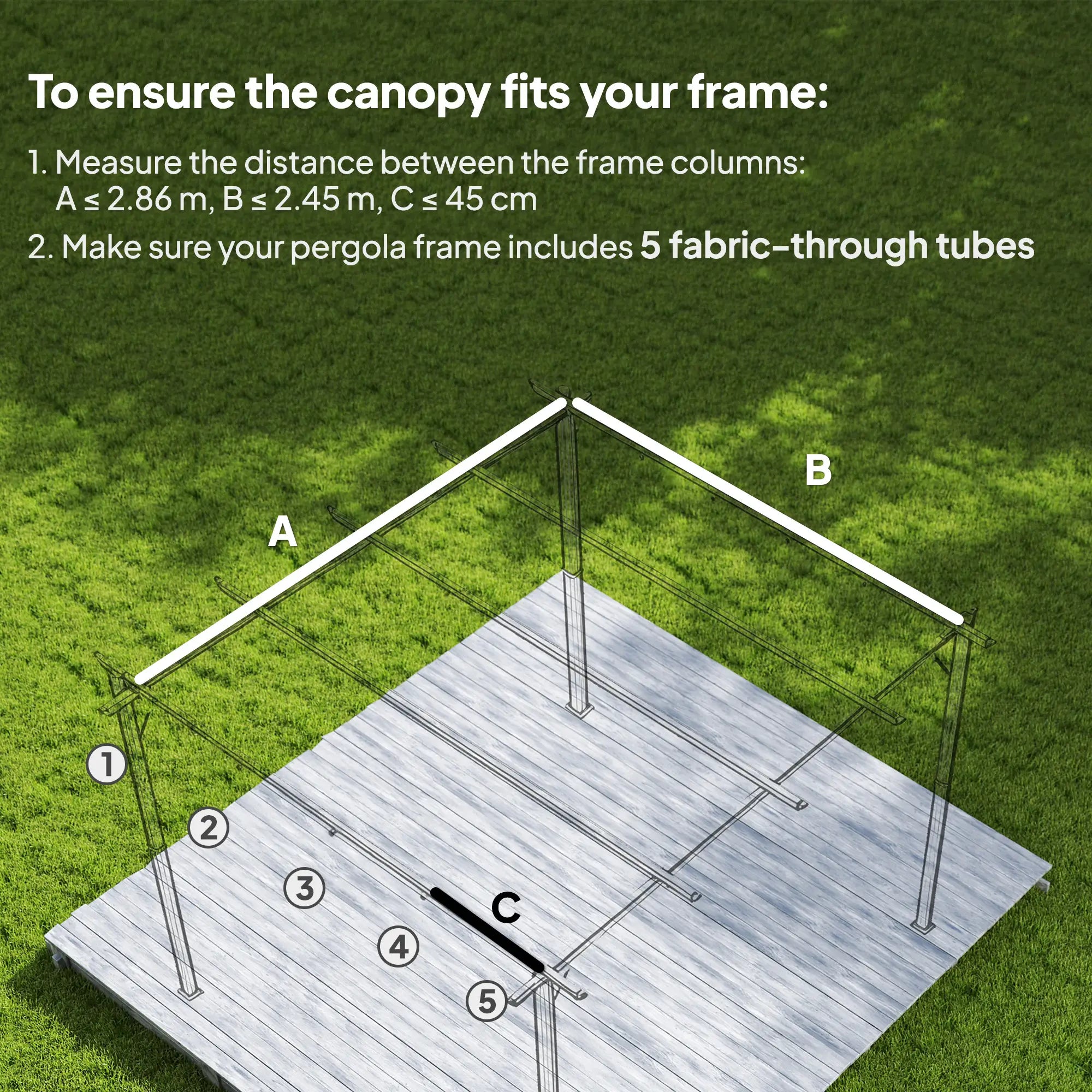 Retractable Pergola Canopy, 10' x 7' Sun Shade, UV30+, Dark Grey Gazebo Canopy Replacement at Gallery Canada