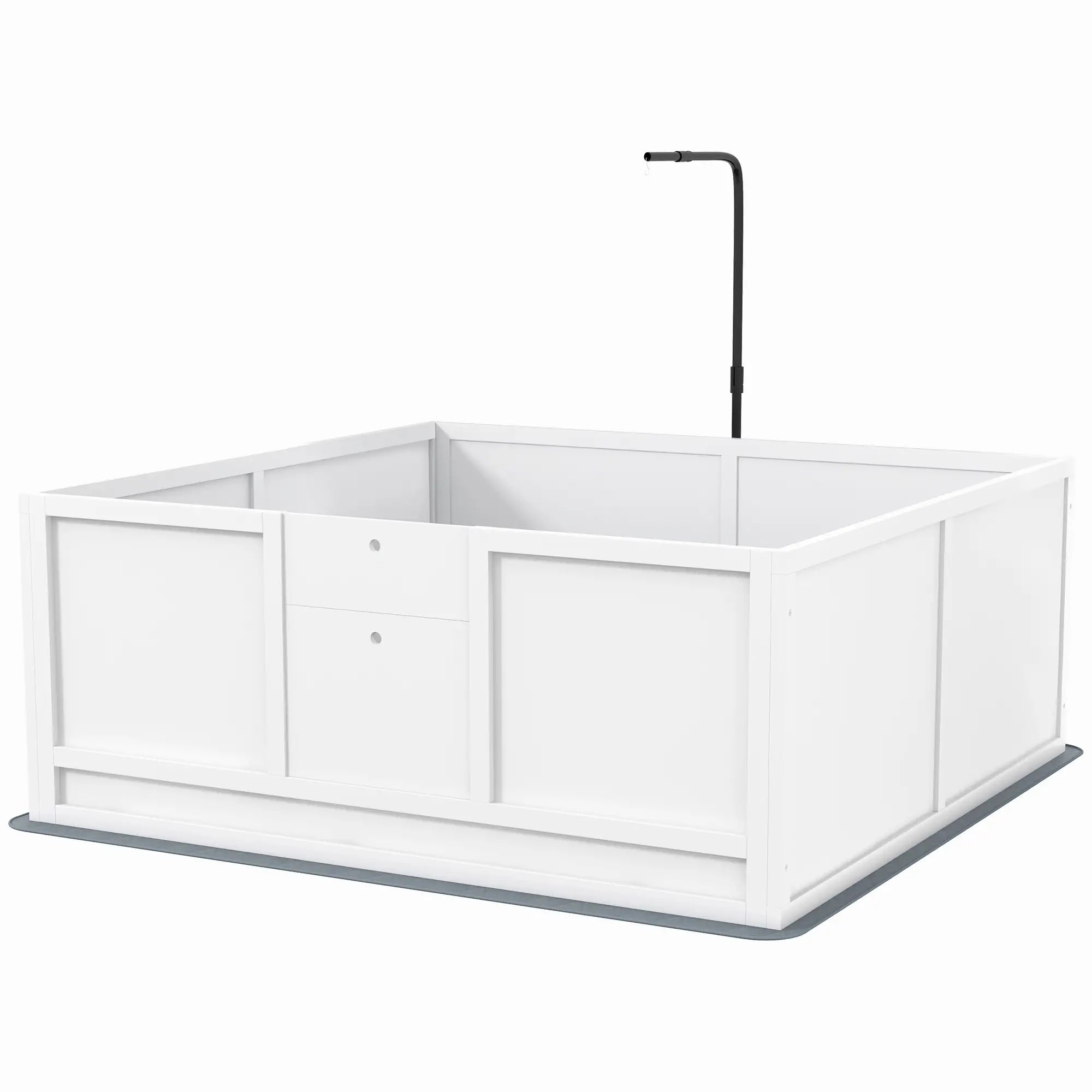 Dog Whelping Box, Waterproof Pad, Adjustable Door, 49