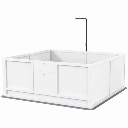 Dog Whelping Box, Waterproof Pad, Adjustable Door, 49