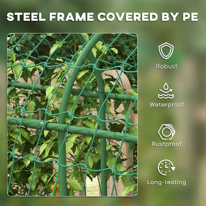 Metal Garden Trellis, A-Frame Arch for Climbing Plants, 17" x 72" x 72" Plant Stands at Gallery Canada