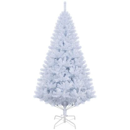 6ft Artificial Christmas Tree, 928 Branch Tips, Metal Stand, White White Christmas Trees White at Gallery Canada