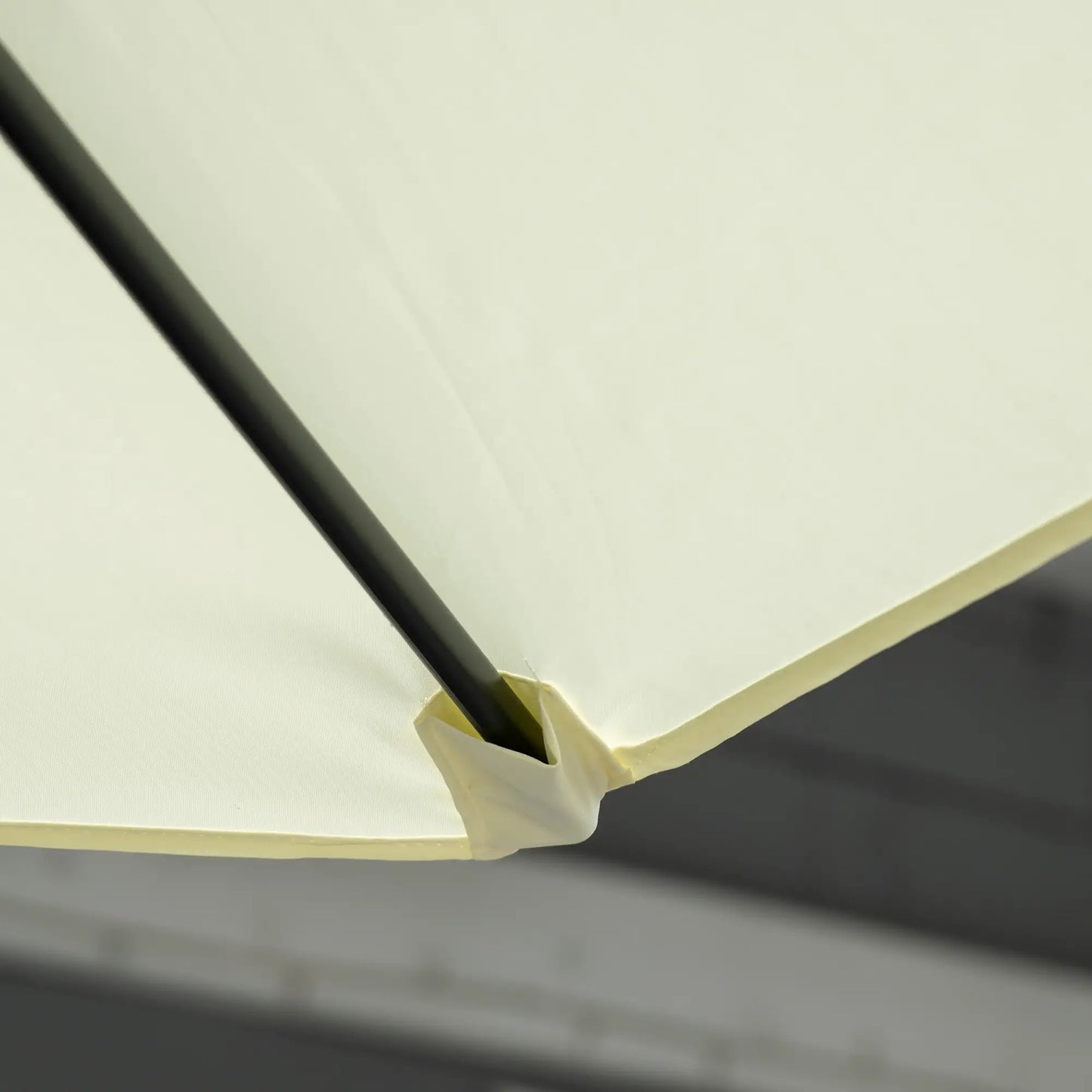 8.5FT Offset Patio Umbrella, 360° Rotation, Cantilever Sun Shade, Beige Cantilever Umbrellas at Gallery Canada