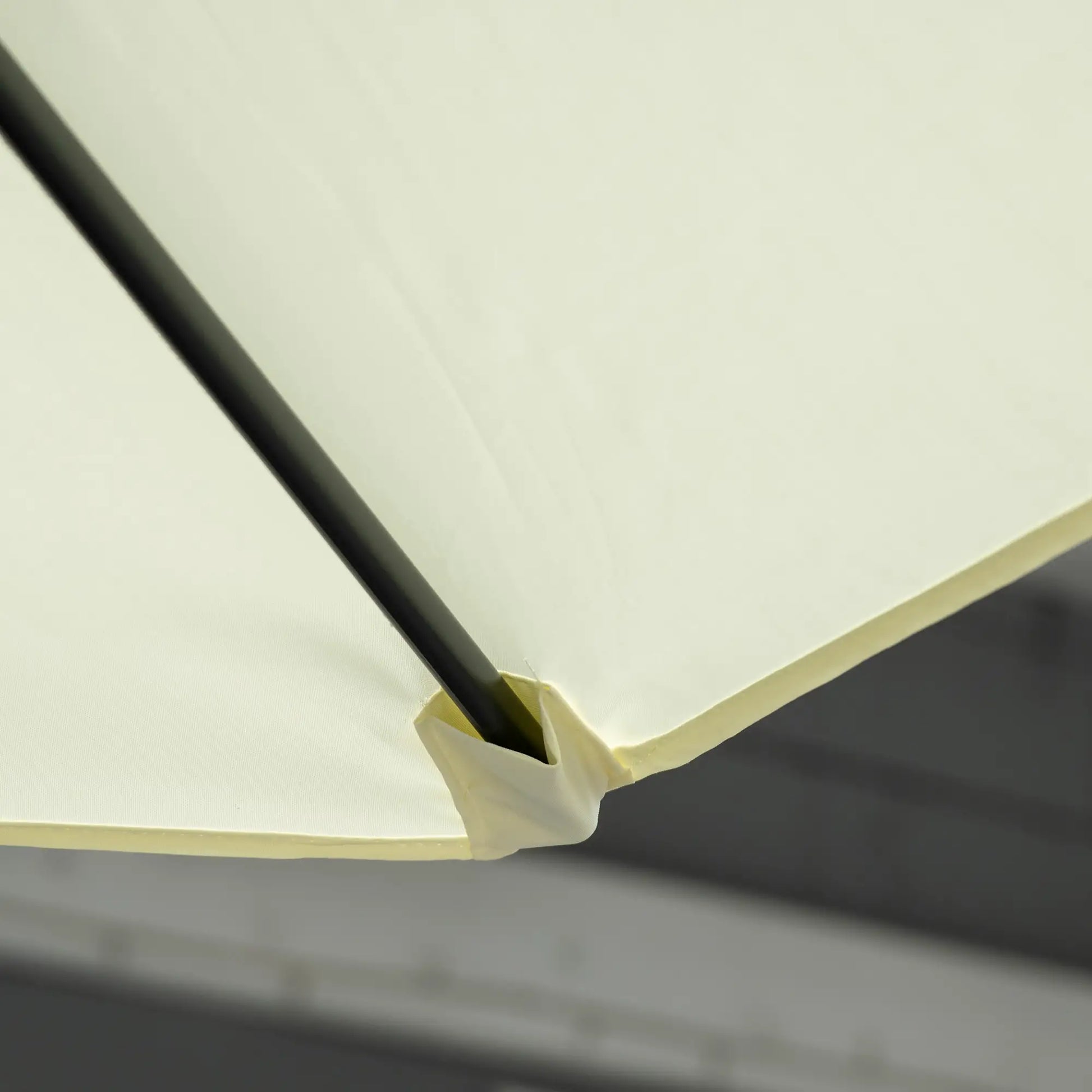 8.5FT Offset Patio Umbrella, 360° Rotation, Cantilever Sun Shade, Beige Cantilever Umbrellas at Gallery Canada