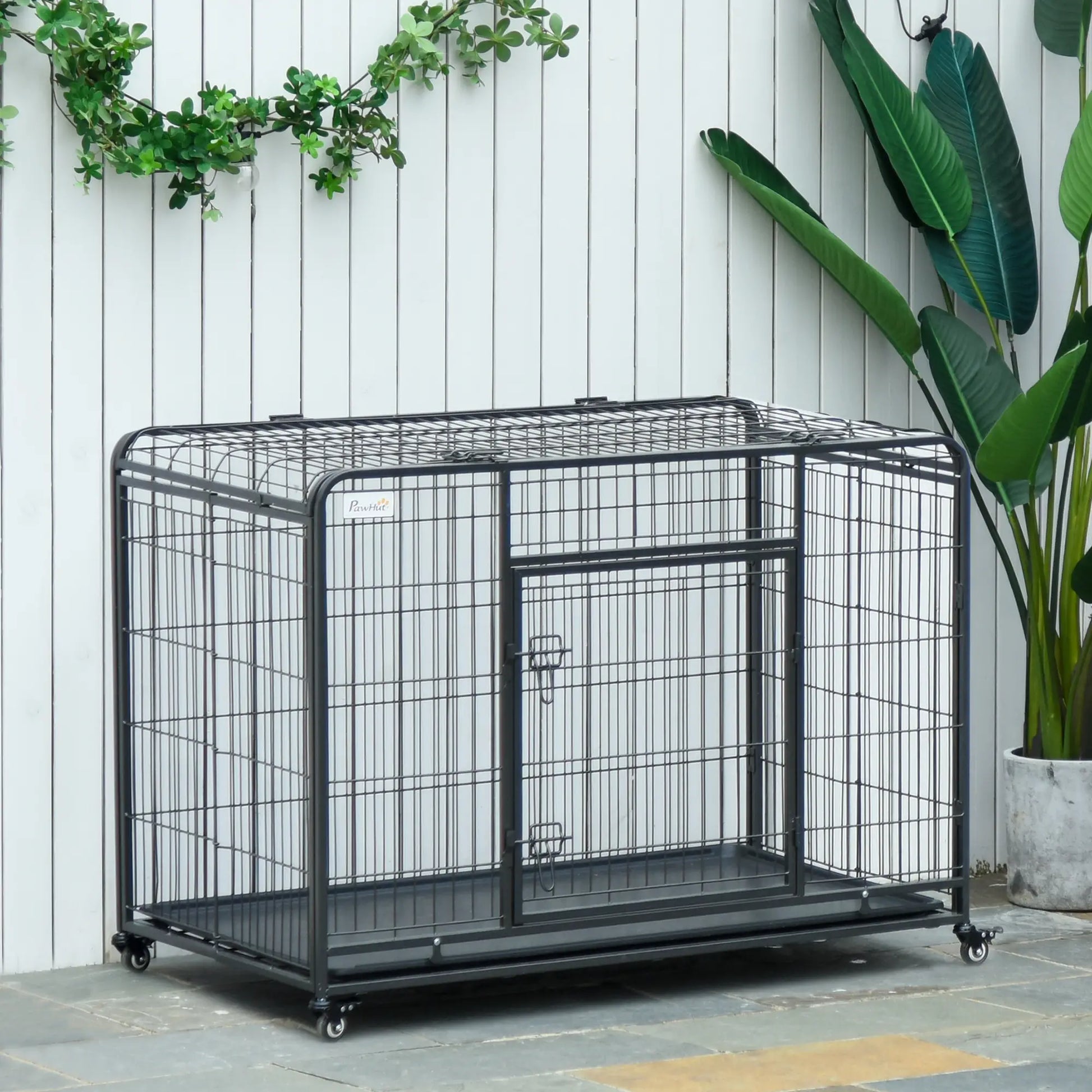 Heavy Duty Folding Dog Crate, Medium Size, 37" x 23" x 27" Houses, Kennels & Pens at Gallery Canada