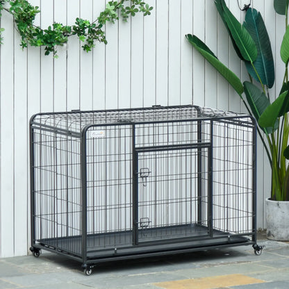 Heavy Duty Folding Dog Crate, Medium Size, 37" x 23" x 27" Houses, Kennels & Pens at Gallery Canada