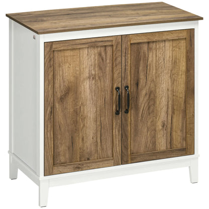 Farmhouse Sideboard, Storage Cabinet, 2 Doors, Shelves, 30.9" x 15.4" x 30.9", Dark Oak Bar Cabinets at Gallery Canada
