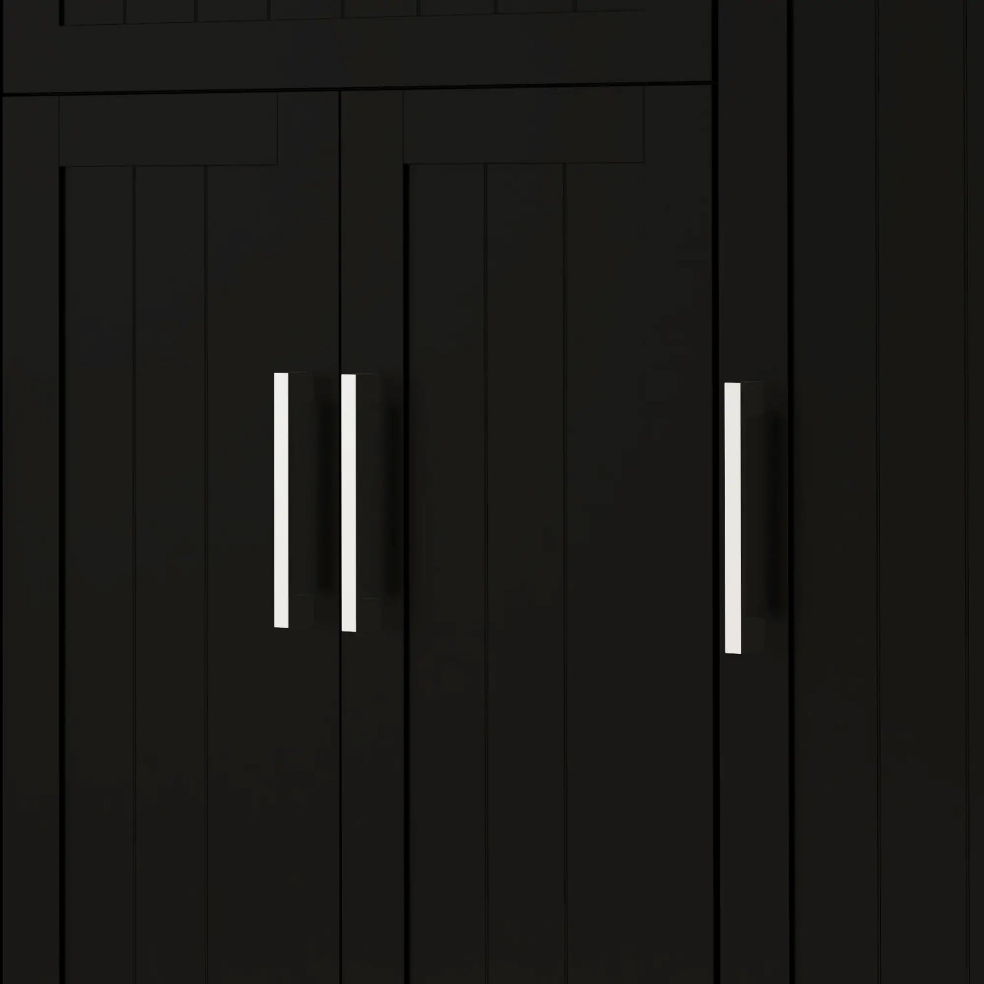 Modern Rolling Kitchen Island Cart, Natural Wood Top, Black, Black Kitchen Islands & Kitchen Carts at Gallery Canada