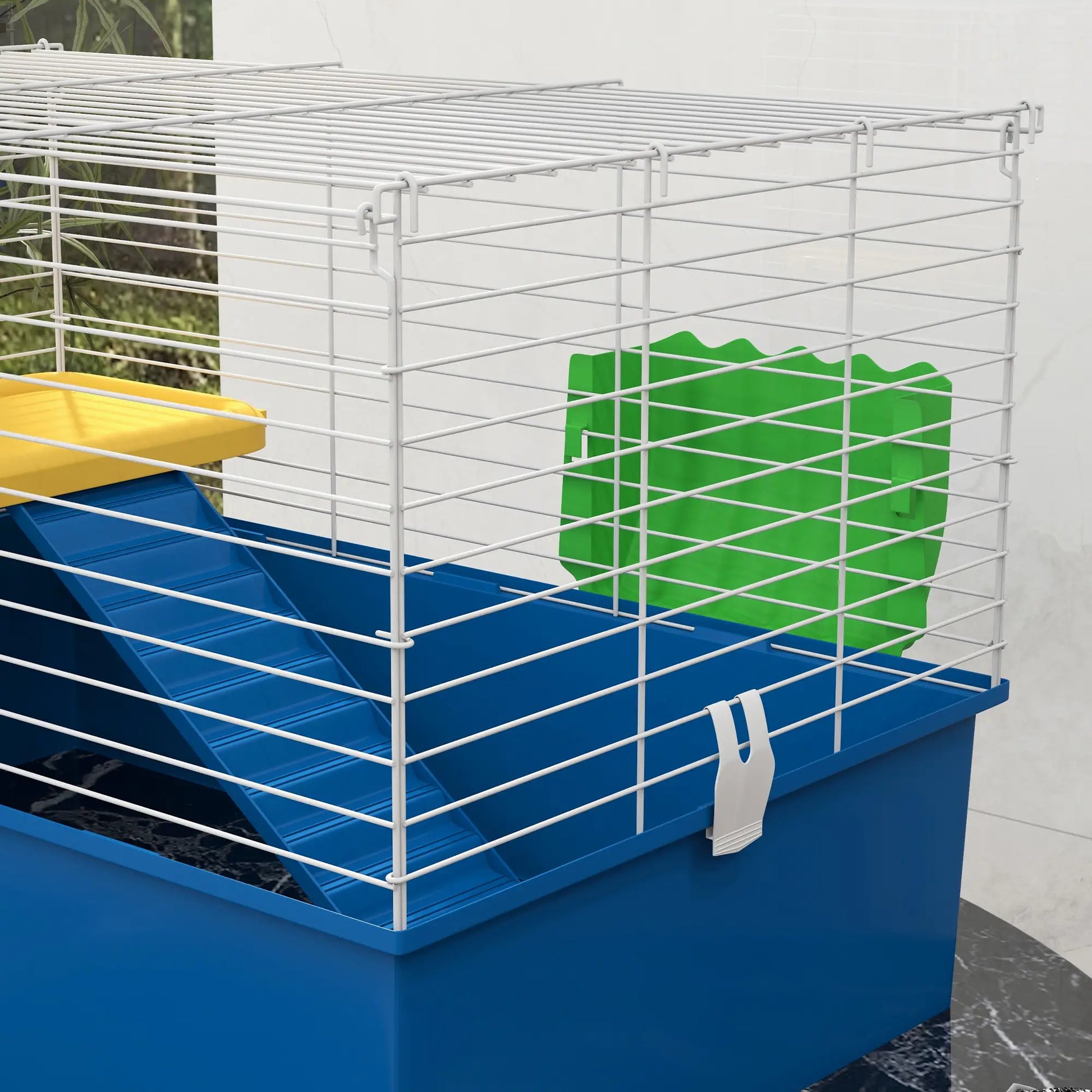18.5" Small Animal Cage, Water Bottle, Food Dish, Platform, Ramp, Blue Houses & Habitats at Gallery Canada