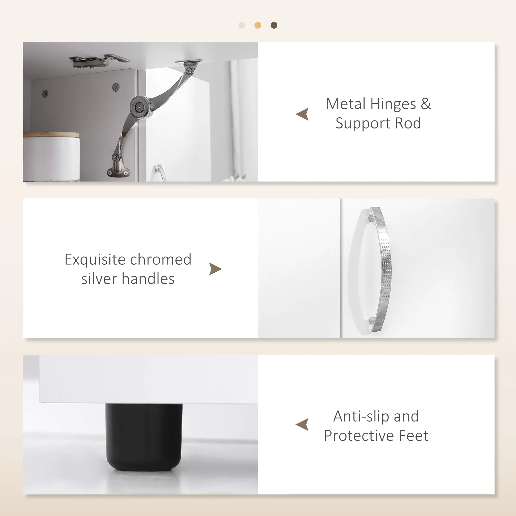 Freestanding Kitchen Microwave Cabinet, with Doors Drawers Shelves, White Kitchen Pantry Cabinets at Gallery Canada