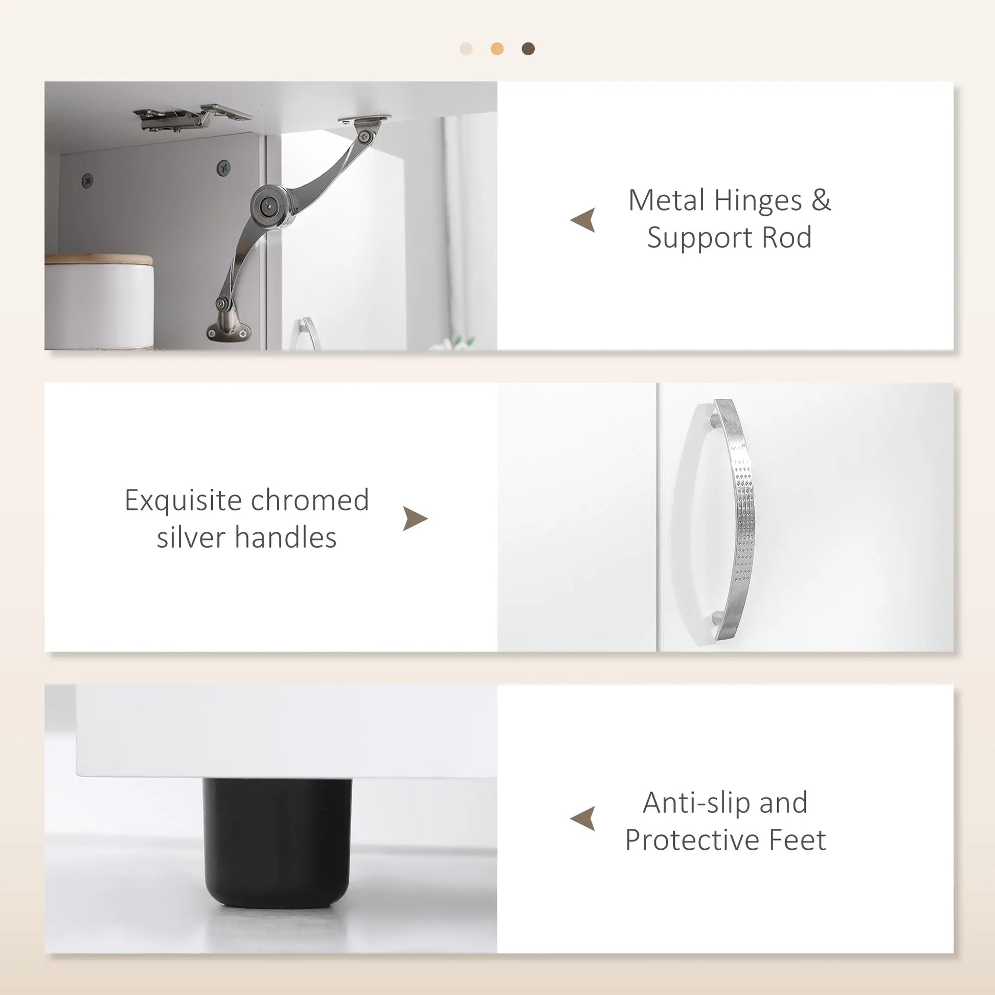 Freestanding Kitchen Microwave Cabinet, with Doors Drawers Shelves, White Kitchen Pantry Cabinets at Gallery Canada