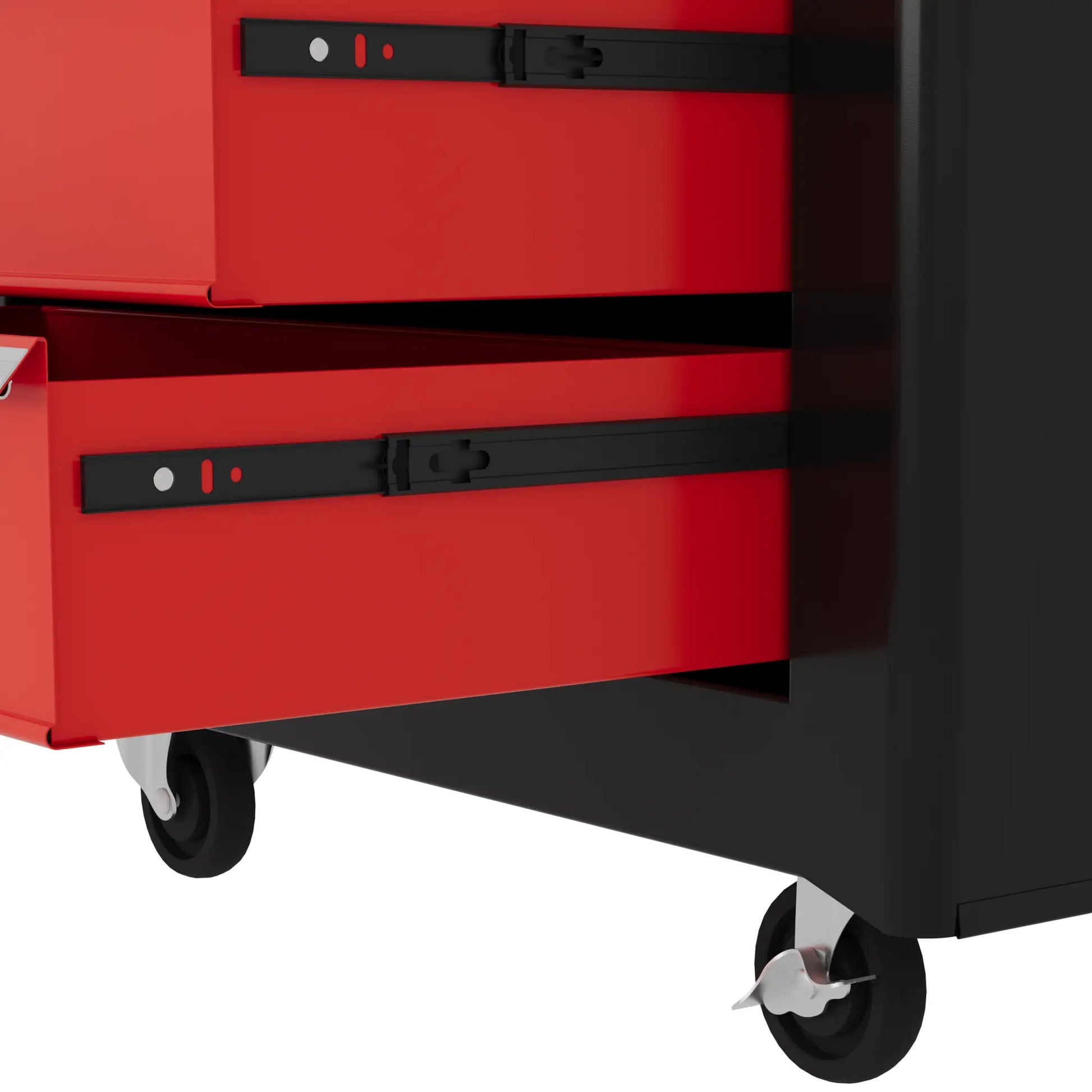 5 Drawer Roller Tool Chest, Lockable Toolbox, Storage Organizer, Black Red Tool Organizers at Gallery Canada