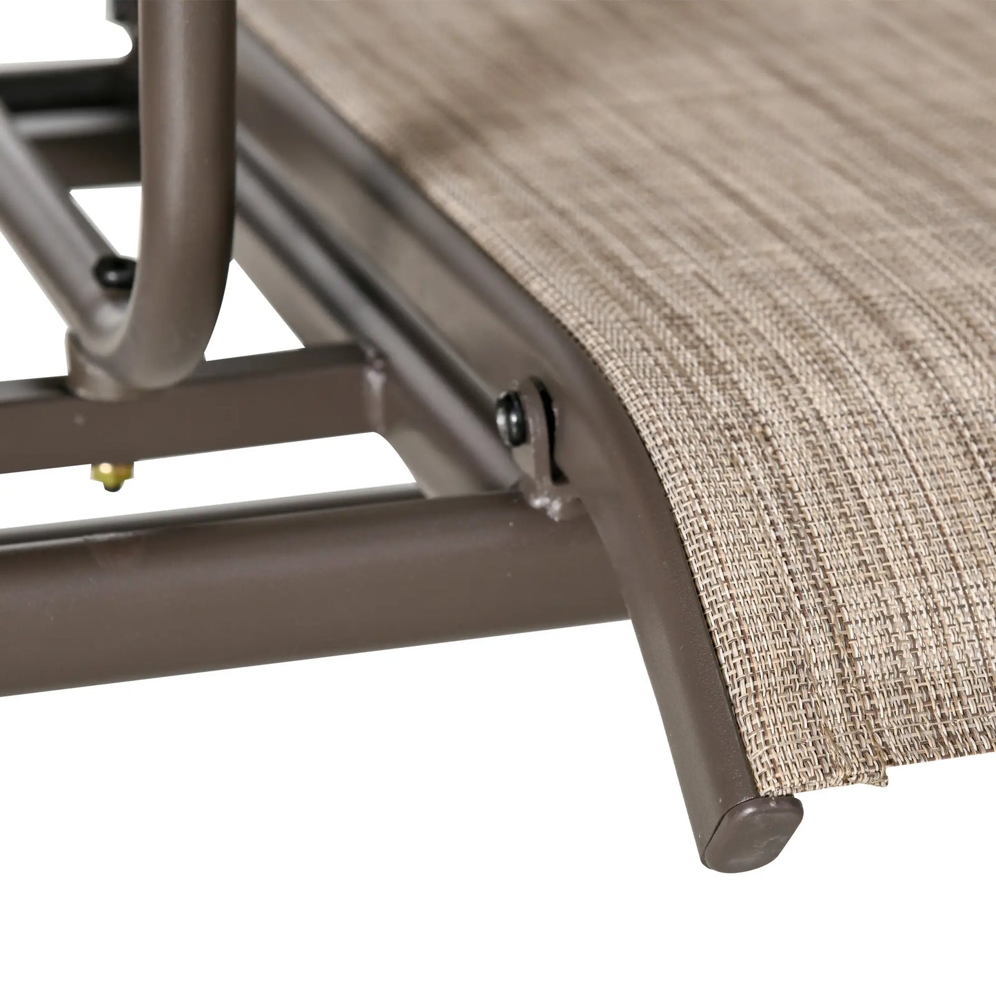 2 Person Patio Glider Rocking Chair, Outdoor Loveseat, Flaxen Outdoor Gliders at Gallery Canada